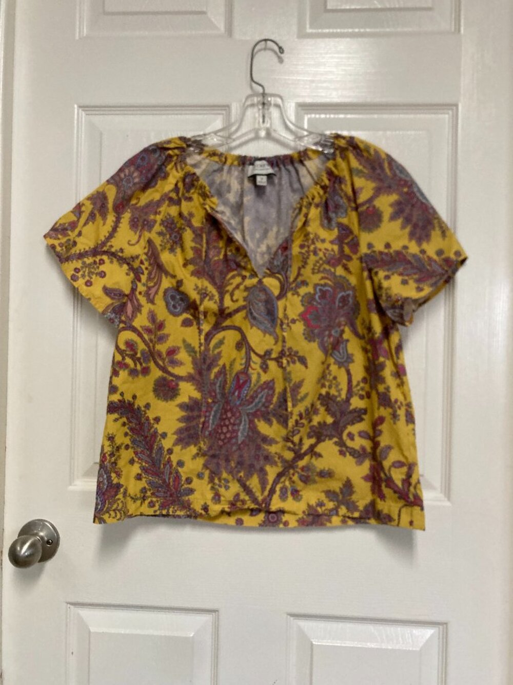 ART & Sol tee with anchor/flower print blue size XL Women's